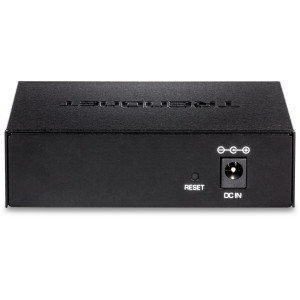 TRENDnet TEG-S50ES 5-Port Managed Gigabit Ethernet Switch, fanless, wall mountable